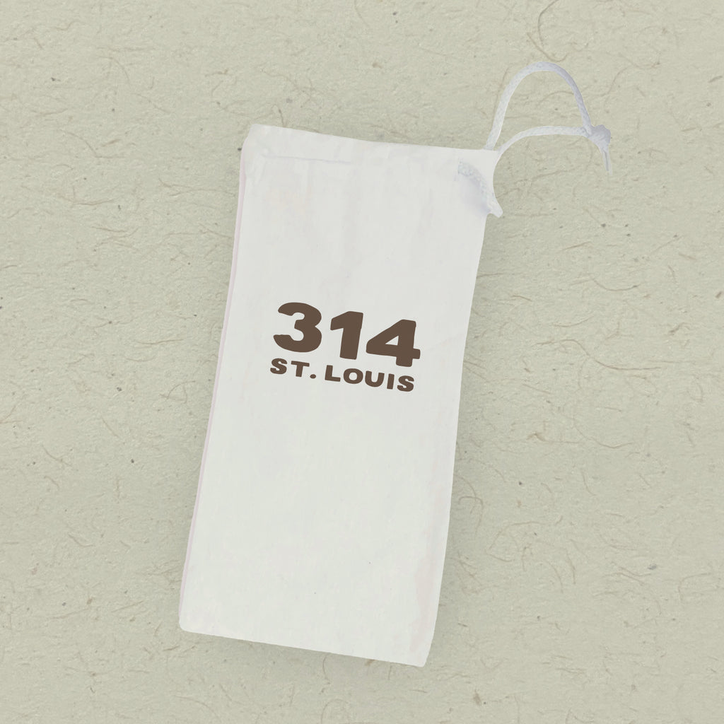 Bold Area Code and City - Custom Canvas Wine Bag