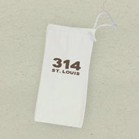 Bold Area Code and City Custom - Canvas Wine Bag