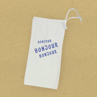 Bonjour Trois - Canvas Wine Bag