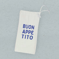 Buon Appetito - Canvas Wine Bag