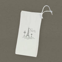 Loopy Eiffel Tower - Canvas Wine Bag