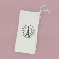 Paris Stamp - Canvas Wine Bag