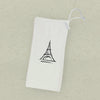 Simple Eiffel Tower - Canvas Wine Bag