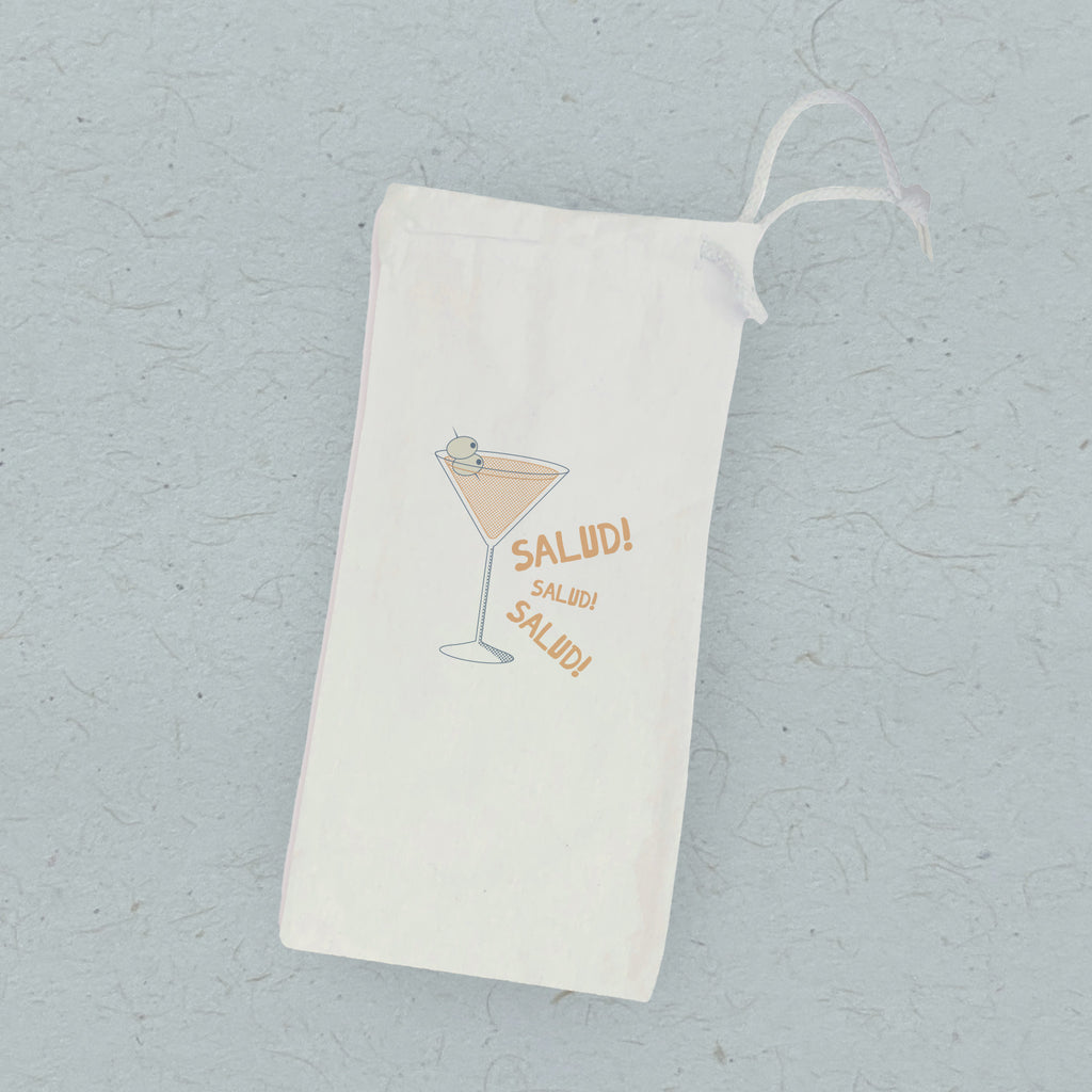 Salud - Canvas Wine Bag