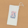 Heart Flowers - Valentine's Canvas Wine Bag