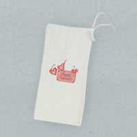 Love Ticket - Valentine's Canvas Wine Bag