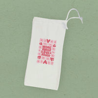 More Amor - Valentine's Canvas Wine Bag