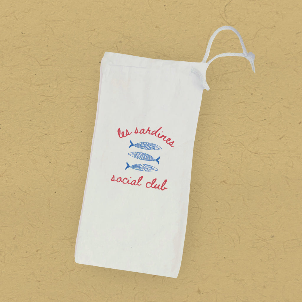 Sardine Social Club - Canvas Wine Bag