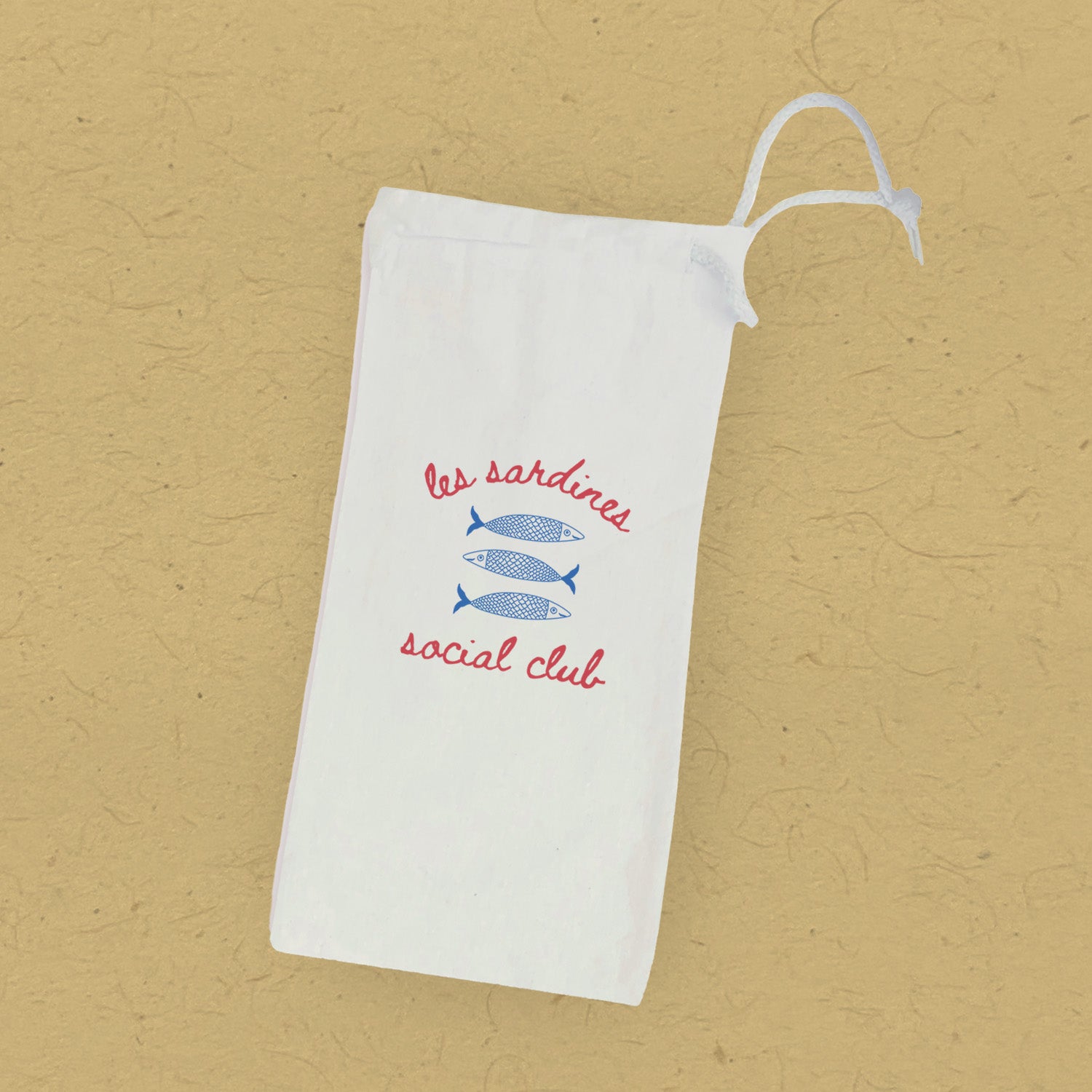 Sardine Social Club - Canvas Wine Bag