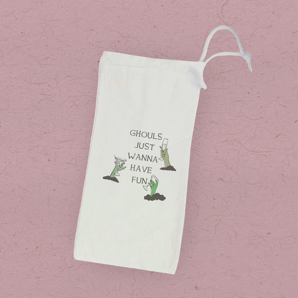 Ghouls Fun - Halloween Canvas Wine Bag