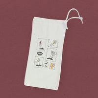 Ghouls Stamps - Halloween Canvas Wine Bag
