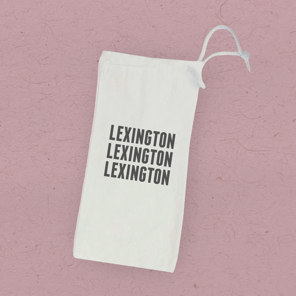 Simple Repeats - Custom Canvas Wine Bag