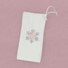 Winter Bloom Snowflake - Customizable Canvas Wine Bag