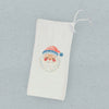 Rosy Cheeked Santa - Customizable Canvas Wine Bag