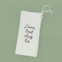 Everything About You J'aime Tout Chez Toi - Canvas Wine Bag
