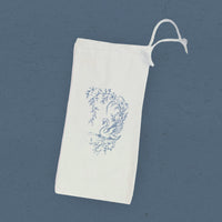 Swan Toile - Spring Canvas Wine Bag