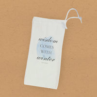 Winter Wisdom - Canvas Wine Bag