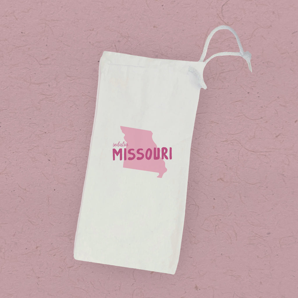State Locale - Custom Canvas Wine Bag