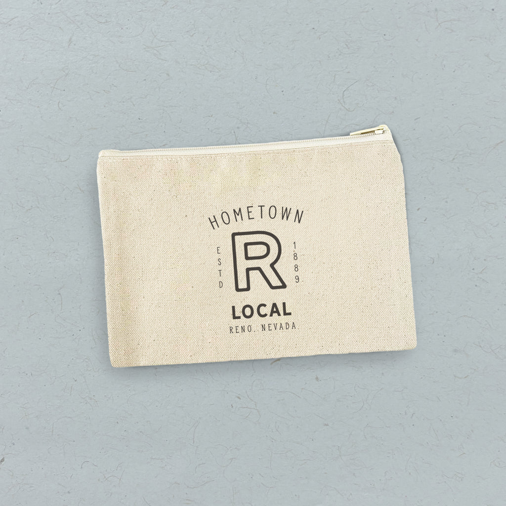Hometown - Custom Canvas Zipper Pouch