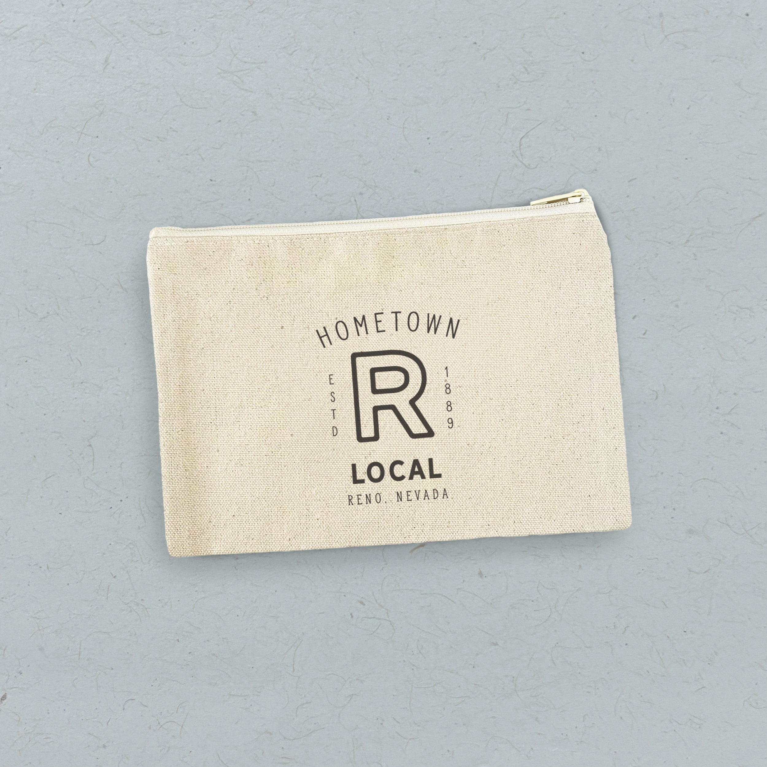 Hometown - Custom Canvas Zipper Pouch