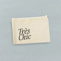 Tres Chic - Canvas Zipper Pouch