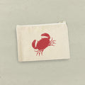 Red Crab - Canvas Zipper Pouch