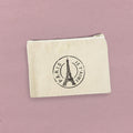 Paris Stamp - Canvas Zipper Pouch