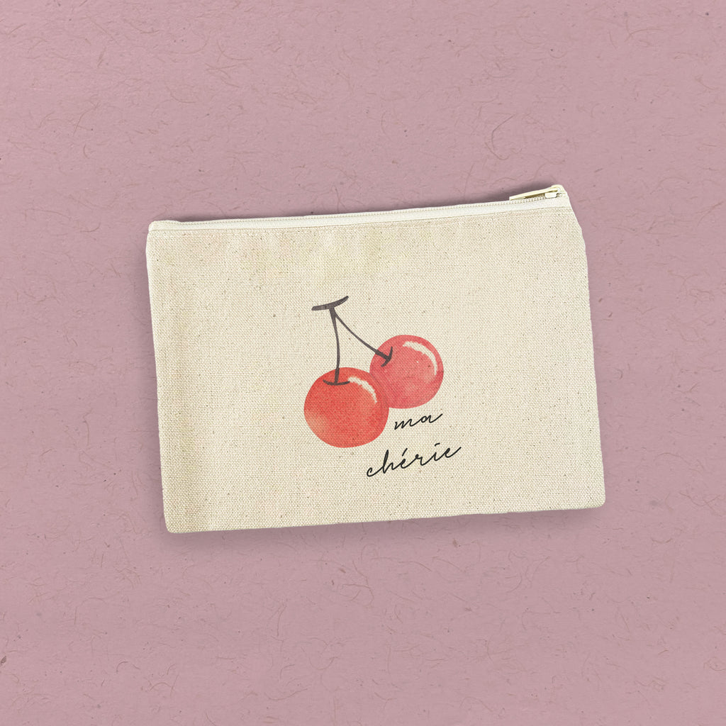 Ma Cherie - Valentine's Canvas Zipper Pouch