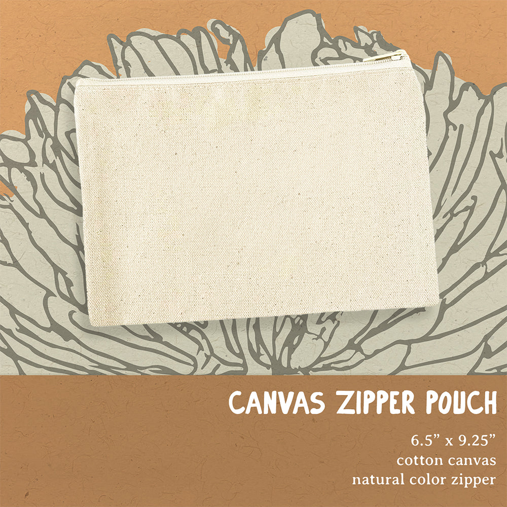 Flying Cupids - Valentine's Canvas Zipper Pouch