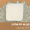 Hand Drawn Branch City State Estd - Cotton Pot Holder