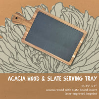 Hand Drawn Branch - Slate Serving Board