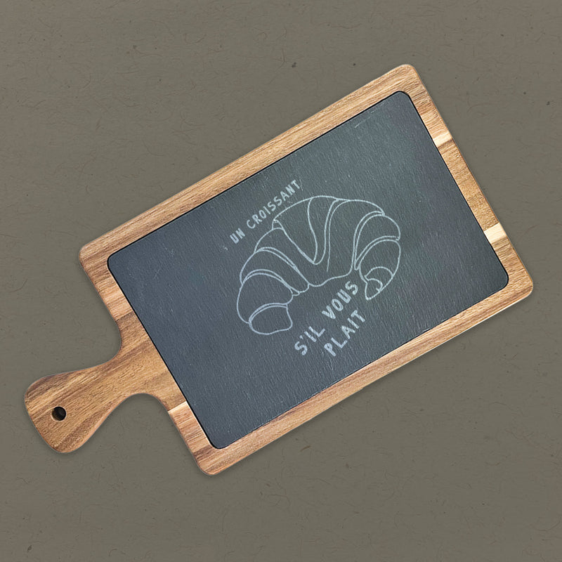 Un Croissant - Slate Serving Board
