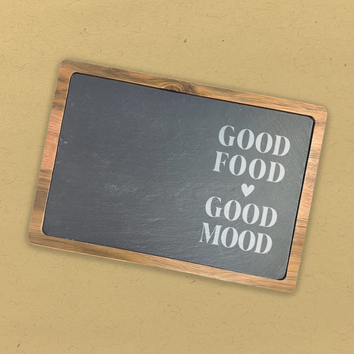 Good Food Good Mood - Slate Serving Board