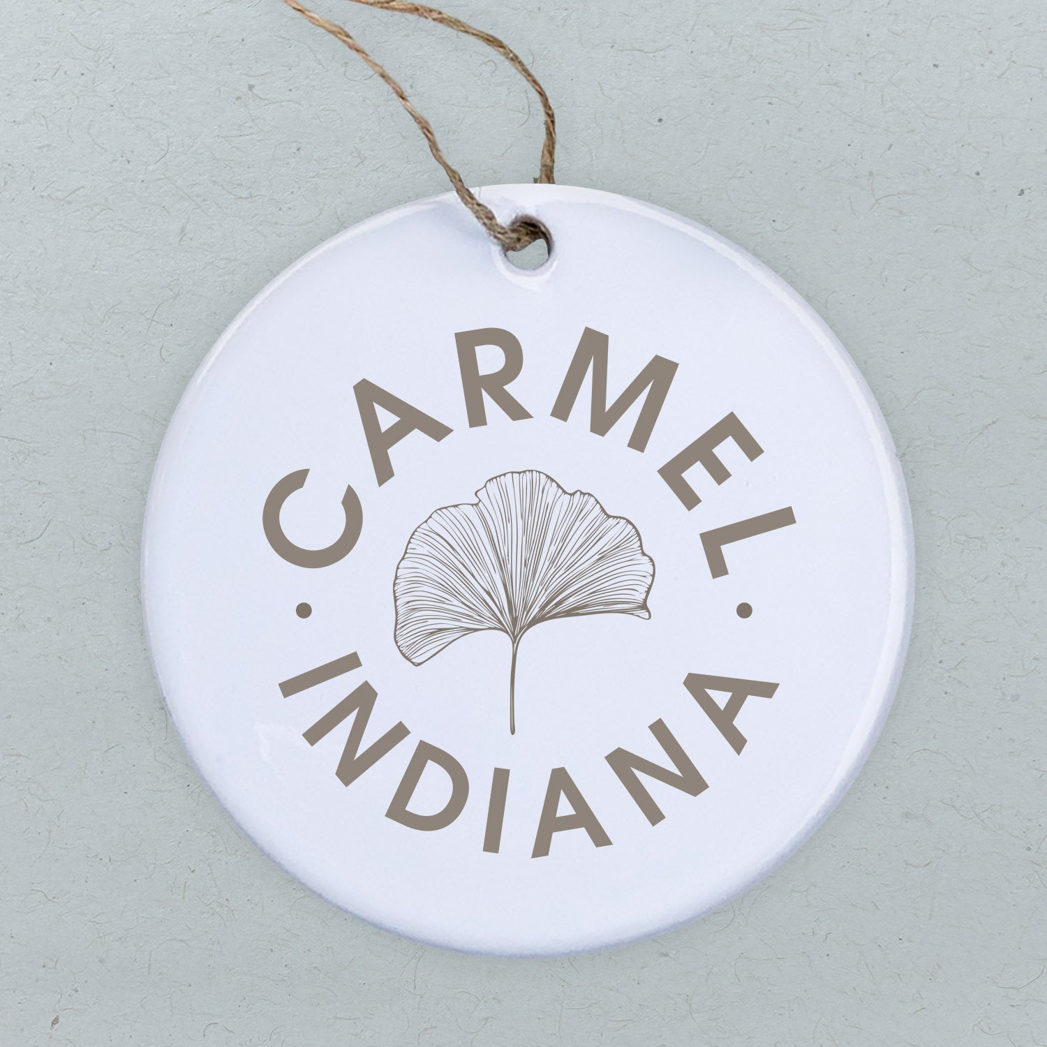 Ginkgo Leaf City State - Custom Ornament