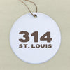 Bold Area Code and City Custom - Ornament