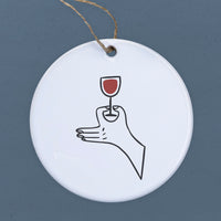 Wine Etiquette - Ornament