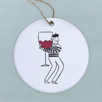 Wine Hugger - Ornament