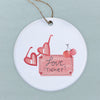 Love Ticket - Valentine's Ornament