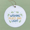 Wishing Peace and Light - Ornament