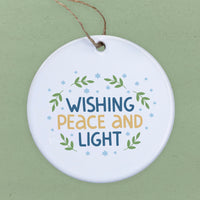 Wishing Peace and Light - Ornament