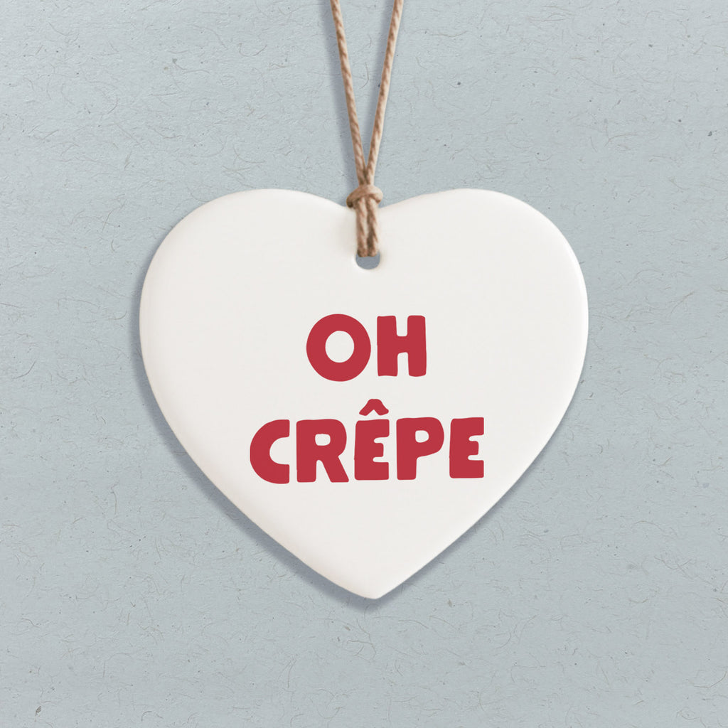 Oh Crepe - Heart Shaped Ornament