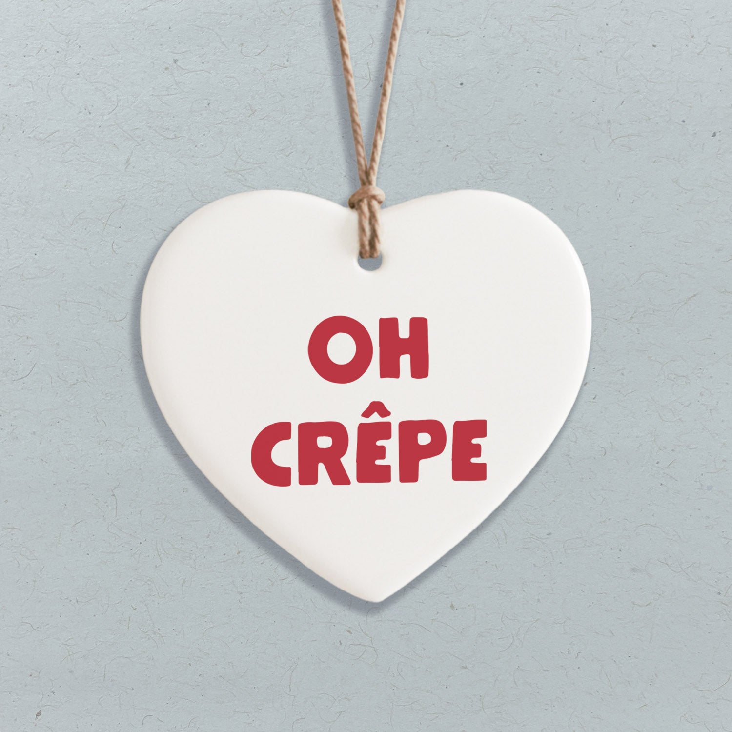 Oh Crepe - Heart Shaped Ornament