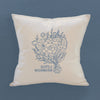 Hand Drawn Bouquet City State - Square Canvas Pillow