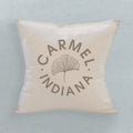 Ginkgo Leaf City State - Custom Square Canvas Pillow