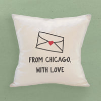 From City with Love - Square Canvas Pillow