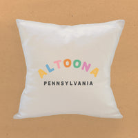 Colorful City/State Custom - Square Canvas Pillow