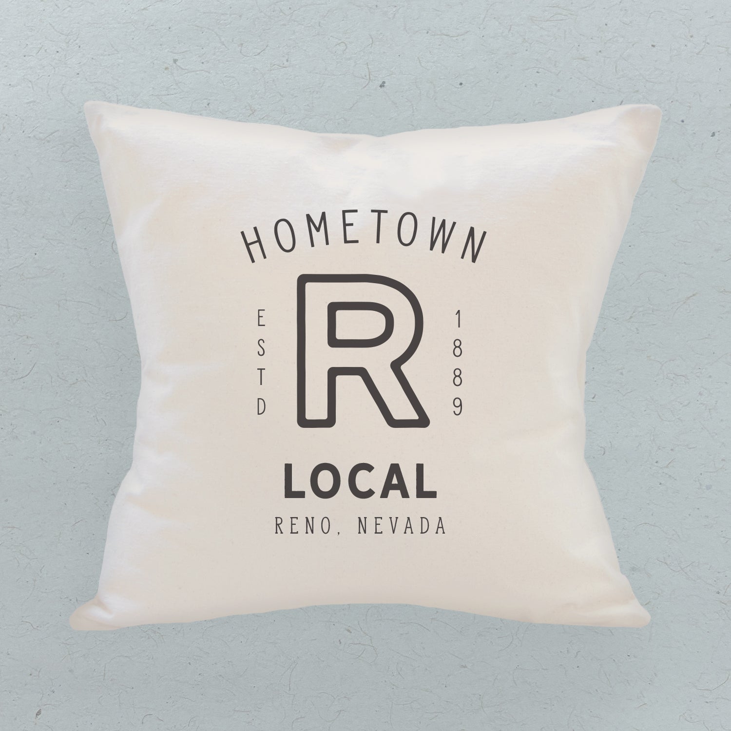 Hometown - Custom Square Canvas Pillow