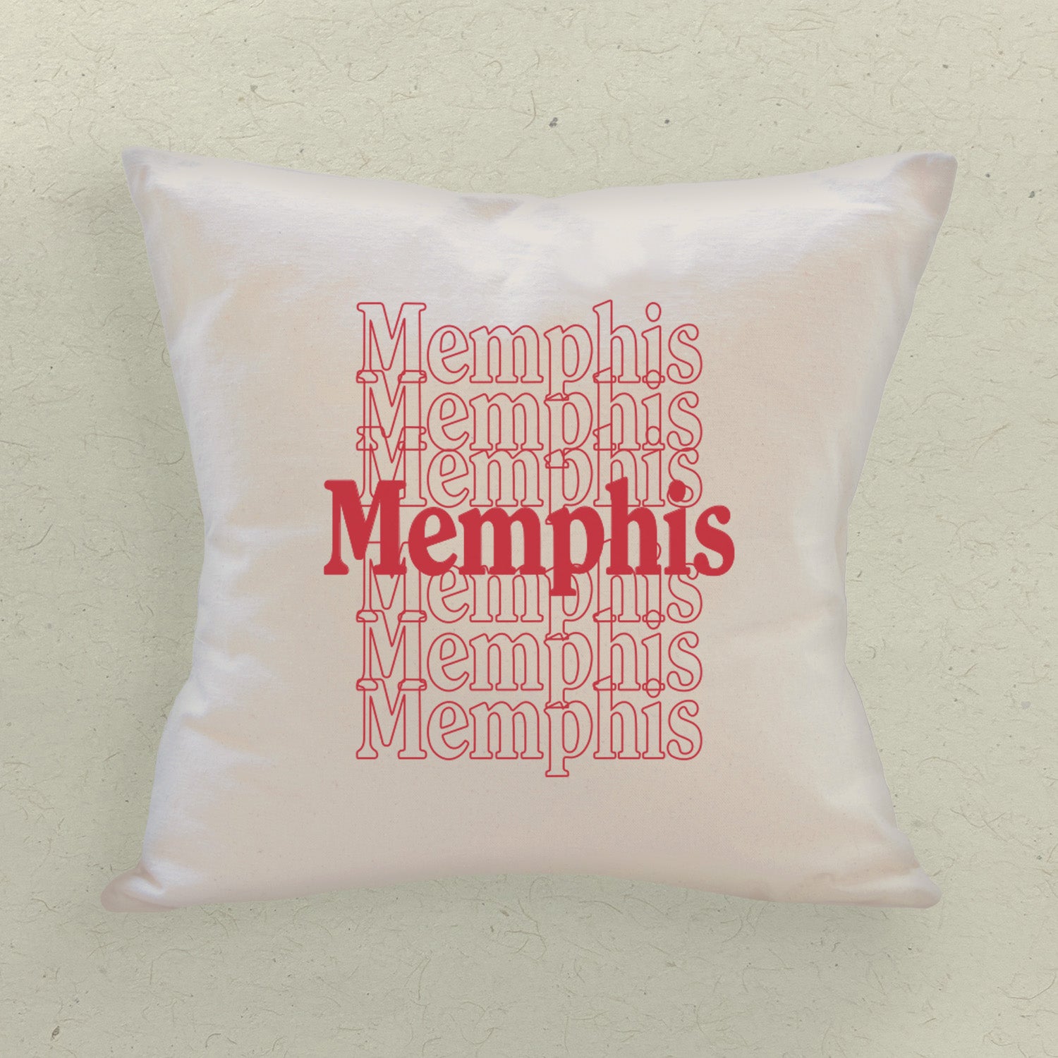 Retro Repeats - Custom Square Canvas Pillow