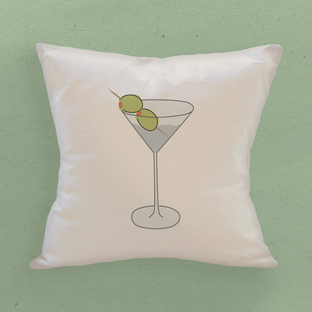 Deux Olives - Customizable Square Canvas Pillow