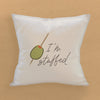 I'm Stuffed - Square Canvas Pillow